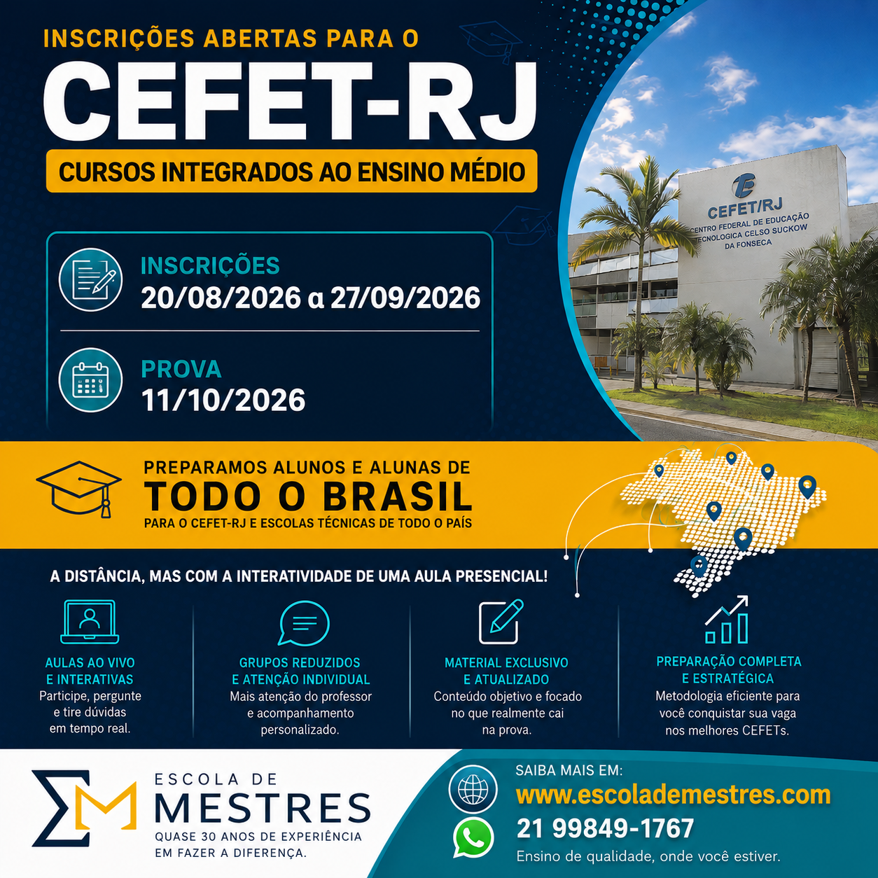 Inscrições CEFET - Rj 